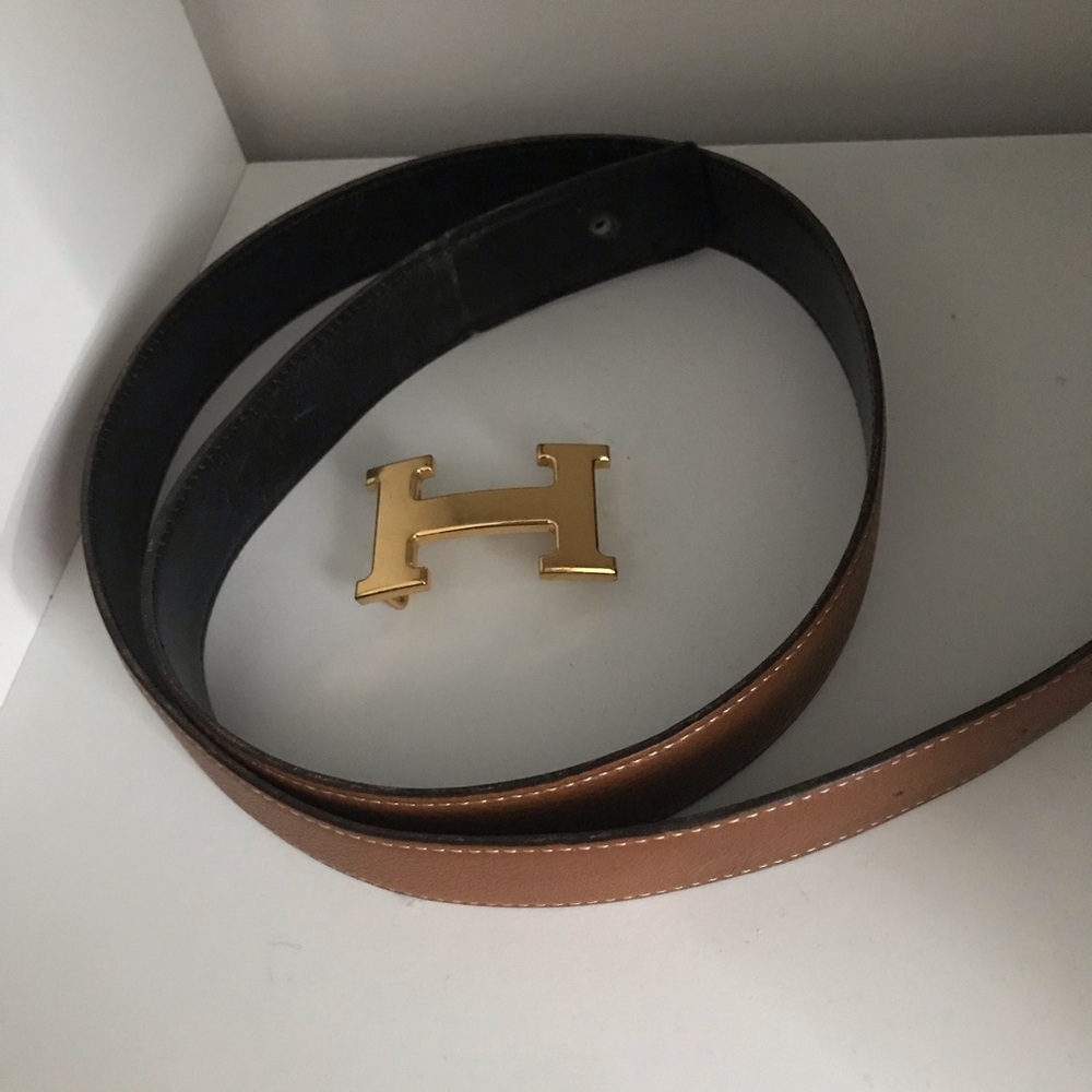 Hermes belt reversible brown and black